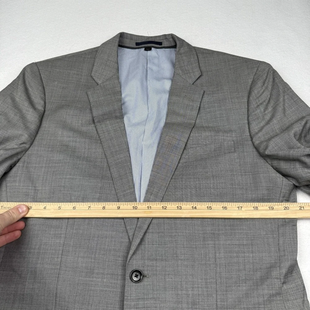 J.Crew Blazer Mens 42R Gray Ludlow Tollegno 1900 Wool Two Button Jacket Slim Fit